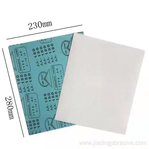 Silicon Carbide Wet or Dry Abrasive Paper Sheet